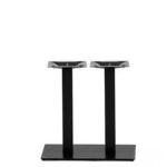 DOUBLE SQUARE BLACK BASE DINING HEIGHT MODEL 6069