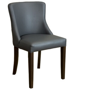LEATHER RESTAURANT CHAIRS 1933 GREY LEATHER RESTAURANT CHAIRS 1933 GREY
