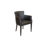 RESTAURANT LEATHER ARM CHAIR 1934 BROWN
