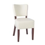 RESTAURANT LEATHER CHAIRS IVORY / CREAM 1970