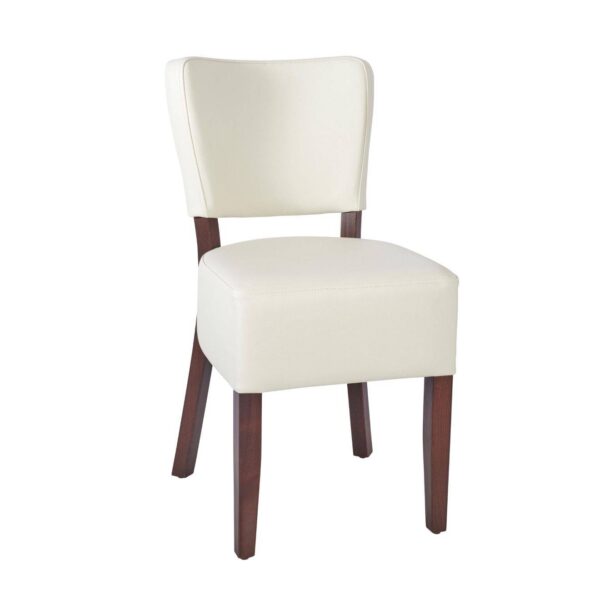 RESTAURANT LEATHER CHAIRS IVORY / CREAM 1970