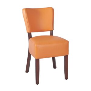 RESTAURANT LEATHER DINING CHAIRS JAFFA 1970