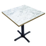 INDOOR RESTAURANT DINING TABLE WHITE MARBLE 2322
