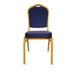 BANQUETING CHAIRS STEEL FRAME BLUE  / GOLD  2525