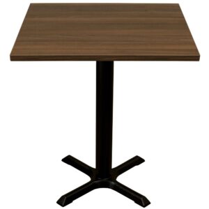 RESTAURANT TABLE&BASE LIGHT WALNUT 2SEATER 3420