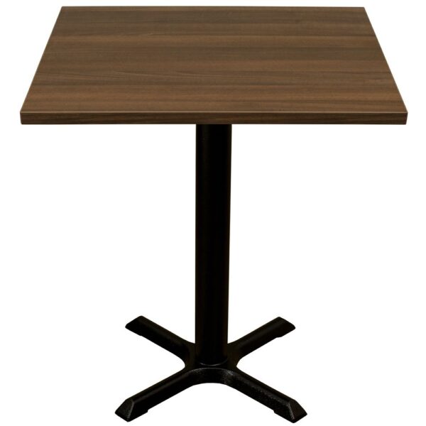 RESTAURANT TABLE&BASE LIGHT WALNUT 2SEATER 3420