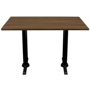 RESTAURANT DINING TABLE&BASE LIGHT WALNUT 4SEATER 3421