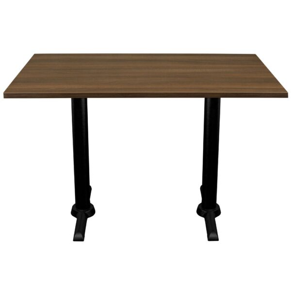 RESTAURANT DINING TABLE&BASE LIGHT WALNUT 4SEATER 3421