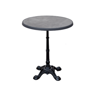 RESTAURANT TABLE & BASE GREY MARBLE 6533