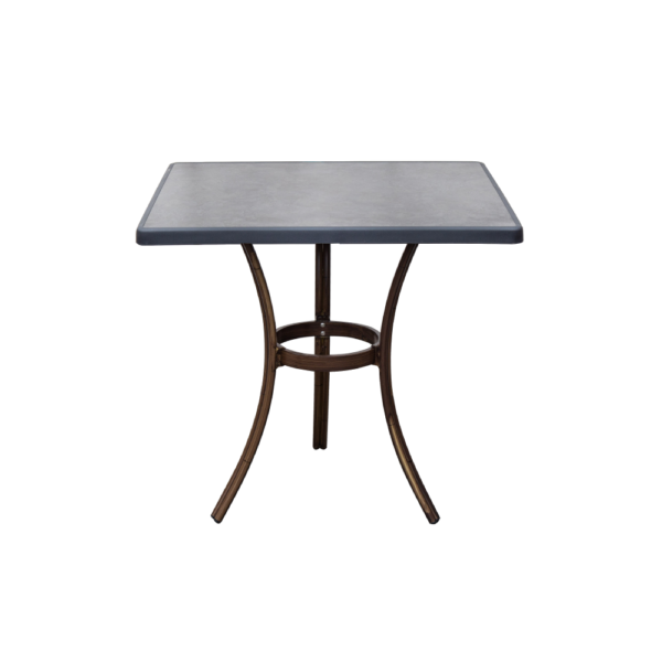 RESTAURANT DINING TABLE & BASE GREY MARBLE 6534