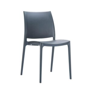 PUB OUTDOOR RECYCLED POLYPROPYLENE DINING CHAIR 7456 GREY