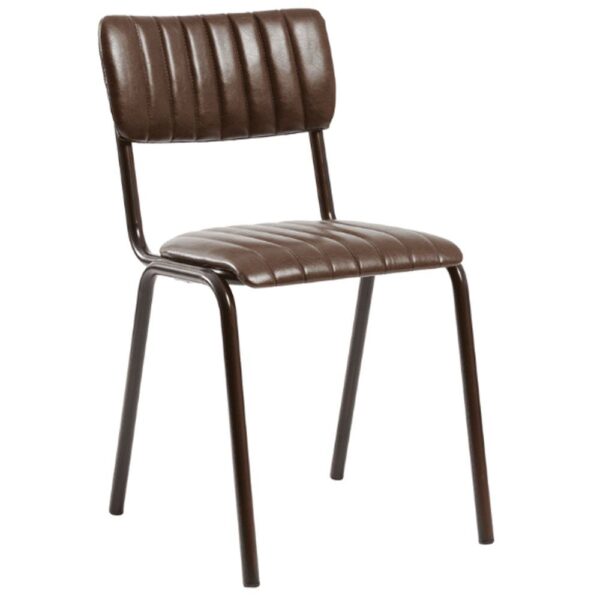 RESTAURANT LEATHER CHAIR 7699 VINTAGE BROWN