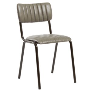 RESTAURANT LEATHER DINING CHAIR 7699 VINTAGE GREY