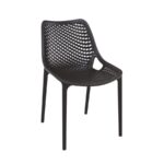 PUB OUTDOOR DINING CHAIR FIBREGLASS 7874 BLACK