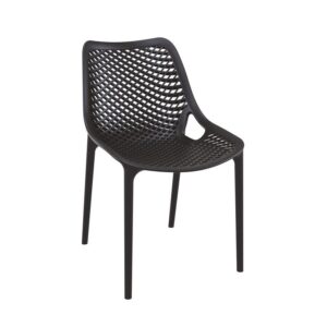 PUB OUTDOOR DINING CHAIR FIBREGLASS 7874 BLACK