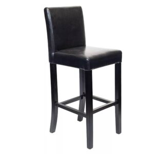 PUB CHOCOLATE BROWN LEATHER BAR STOOL 8015L