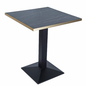 BLACK MARBLE + GOLD TRIM BLACK PRYAMID  BASE