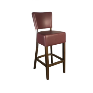 PUB LEATHER BAR STOOL BURGUNDY1971
