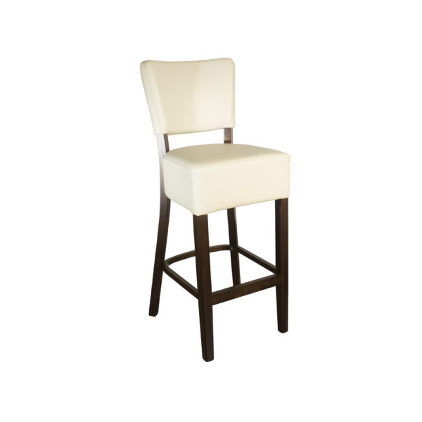 PUB LEATHER BAR STOOL CREAM  1971