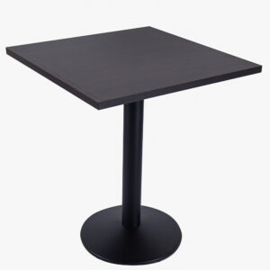 RESTAURANT DINING TABLE DARK OR LIGHT WALNUT DOME BASE