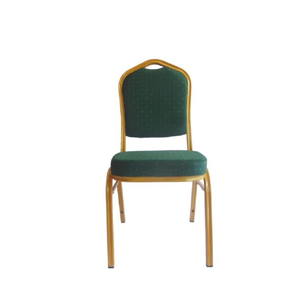 BANQUETING CHAIRS STEEL FRAME  GREEN / GOLD 2525