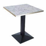 WHITE MARBLE + GOLD TRIM BLACK PRYAMID  BASE