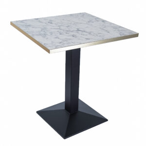 WHITE MARBLE + GOLD TRIM BLACK PRYAMID  BASE