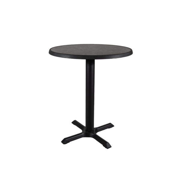 RESTAURANT DINING TABLE GREY SLATE EFFECT ROUND