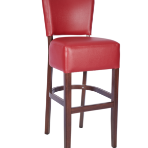 1971 Leather Bar Stool Red