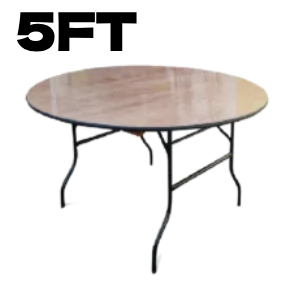 ROUND BANQUETING TABLE 5FT