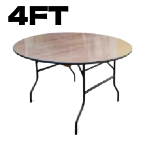 ROUND BANQUETING TABLE 4FT