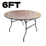ROUND BANQUETING TABLE 6FT