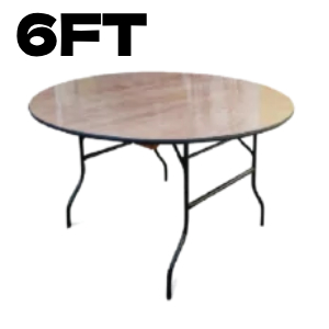 ROUND BANQUETING TABLE 6FT