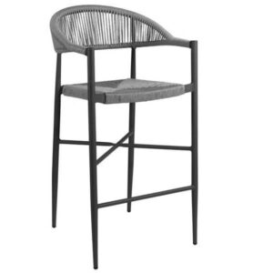 1056 DARK GREY OUTDOOR STACKABLE BAR STOOL