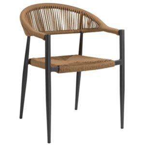1058 NATURAL OUTDOOR ARMCHAIRSTACKABLE