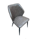 8633 LEATHER DINING CHAIR STONE GREY