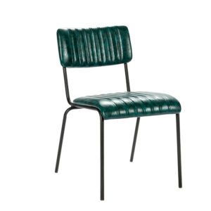 RESTAURANT LEATHER DINING CHAIR 7699 TEAL