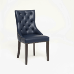 RESTAURANT LEATHER DINING CHAIR 1938 BLUE
