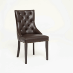 RESTAURANT LEATHER DINING CHAIR 1938 BROWN