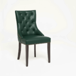 RESTAURANT LEATHER DINING CHAIR 1938 GREEN