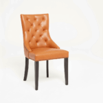 RESTAURANT LEATHER DINING CHAIR 1938 ORANGE
