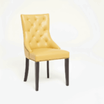 RESTAURANT LEATHER DINING CHAIR 1938 YELLOW
