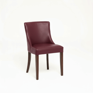 LEATHER RESTAURANT DINING CHAIRS 1933 BURGUNDY