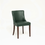 LEATHER RESTAURANT DINING CHAIRS 1933 DARK GREEN