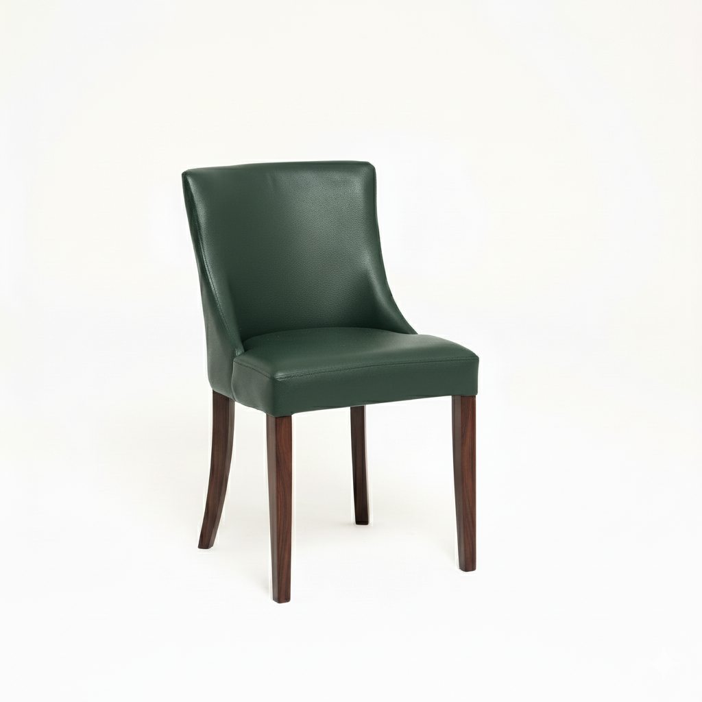 LEATHER RESTAURANT DINING CHAIRS 1933 DARK GREEN