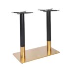 BLACK GOLD SQUARE DOUBLE DINING HEIGHT BASE 6086
