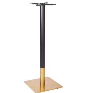 BLACK GOLD SQUARE POSEURE BAR HEIGHT BASE 6081