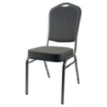 BANQUETING CHAIR GREY/SILVER